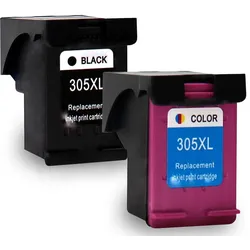 2er Set Gigao Tinte für Envy Pro 6430 Druckerpatronen wiederbefüllt Envy Pro 6430 Drucker 305XL, 6ZD17AE, 6ZA94AE