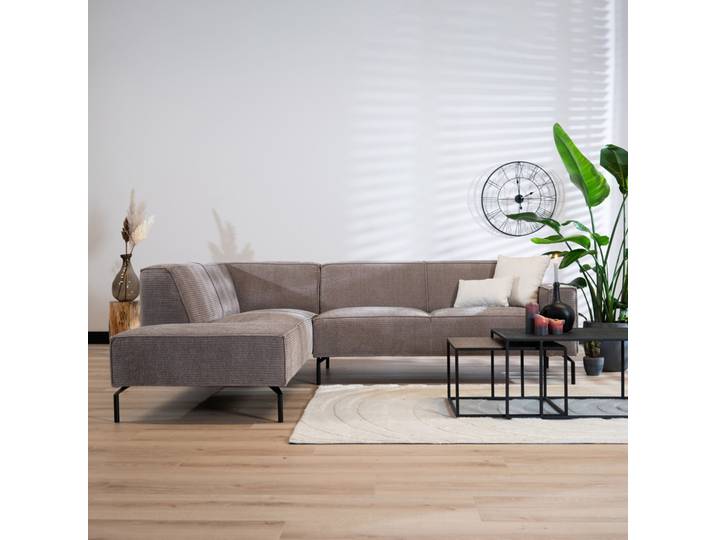 Bronx71 Ecksofa Kansas Chenille taupe links