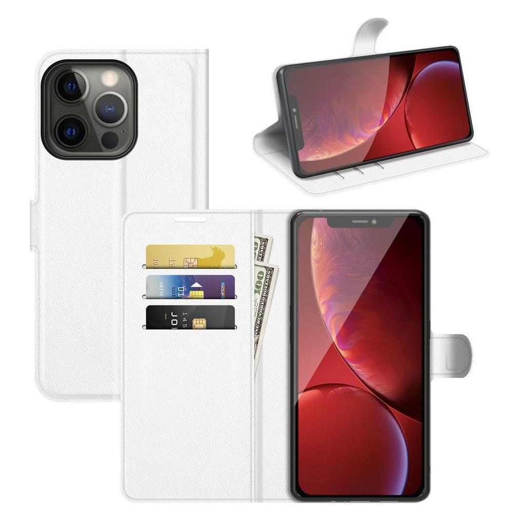 Cover-Discount iPhone 13 Pro - Leder Etui Hülle weiss (Apple iPhone 13 Pro) (101127206B)