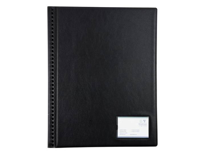 EXACOMPTA Protège-documents premium PVC 48 vues - A3 portrait - Noir