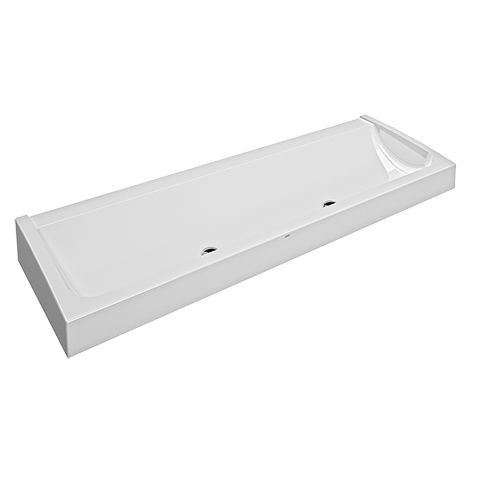 KWC Aquarotter GmbH KWC Aquarotter Waschrinne, FUTURA exklusiv, MIRANIT, 1800x170x570 mm, 2 Ablaufventile, 2030057408 2030057408