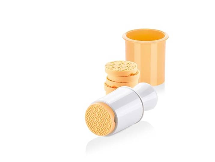Tescoma Keks-Stempel mit Ausstecher, sechs Mustermotive für Plätzchen