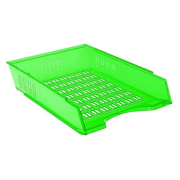 Donau Schreibtischschublade, 370x256x70mm, durchbrochen, transparent grün (47273469)