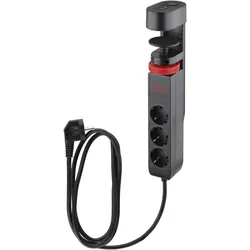 Olympia, Steckdosenleiste, Tischkanten-Steckdosenleiste IOIO SL 3000, schwarz (3x, 1.50 m)