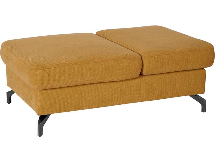 Hocker, Gelb, 114x71 cm, Luxus-Microfaser, Klappfunktion, Modern, sit&more