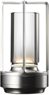 Inspire Essentials AuraShine Crystal Touch Table Lamp silver