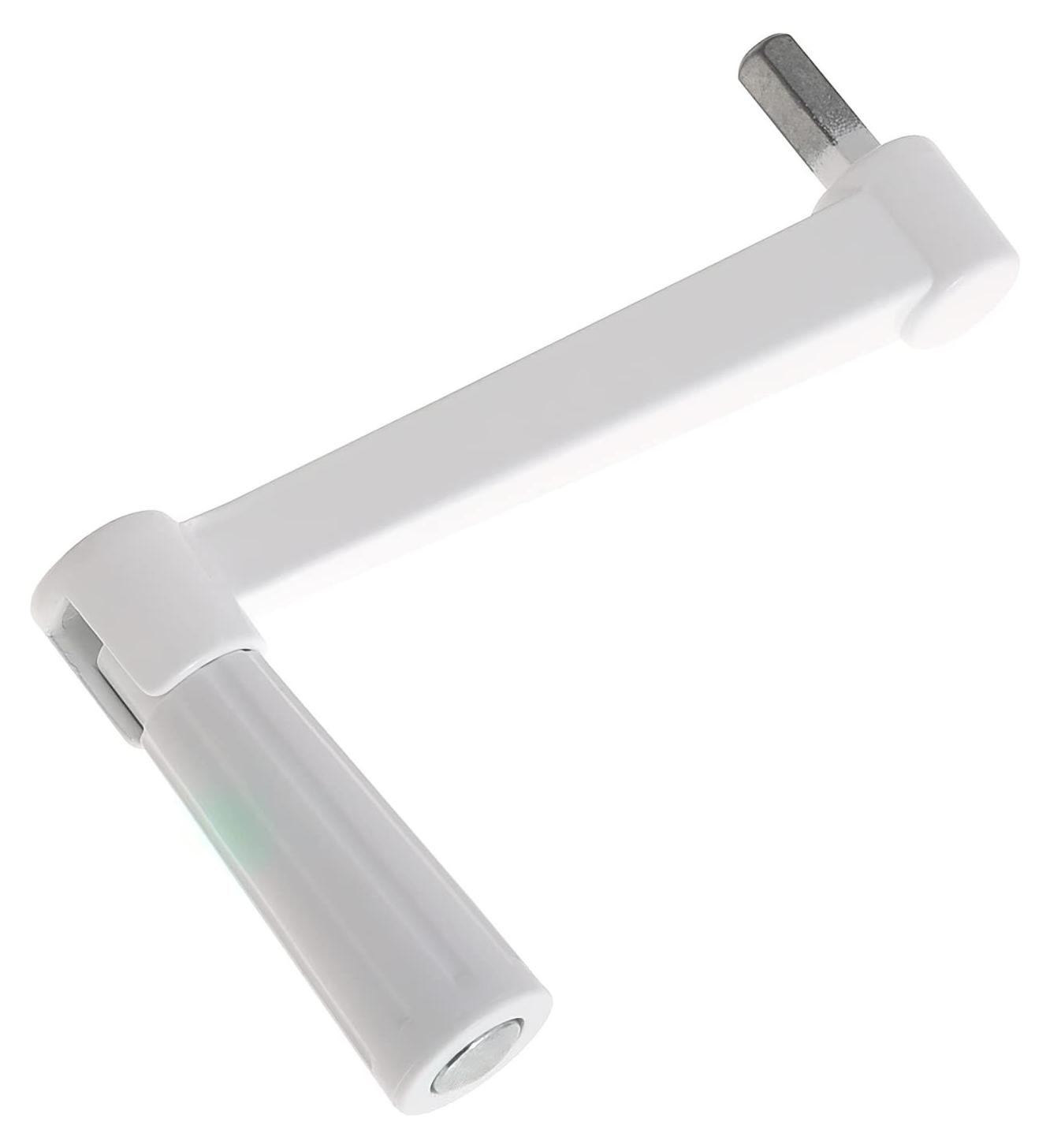 Wit kruk voor rolluiken Hex Rod No. 9