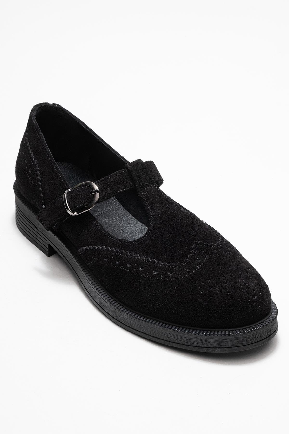 Janney Leder Riemen Loafer