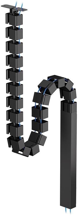 Neomounts ADS06-133BL Cable Spine - Screw-Mounted, Magnetic Cable Cover, Universal, 128.7 x 9.9 x 3.3 cm - Black