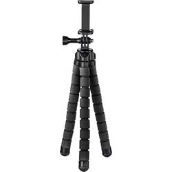 hama 00004613 Stativ Flex für Smartphone und GoPro, 26 cm, Schwarz