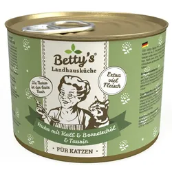 Bettys Landhausküche Katze Huhn mit Kalb & Borretschöl | 6x 200g