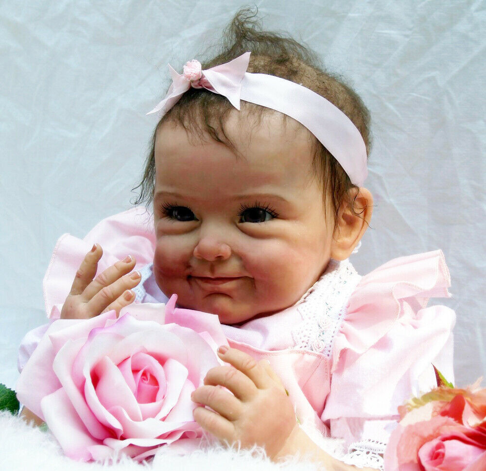 Zhixia Reborn-pop Meisje Realistisch ogende Newborn-pop 55 cm