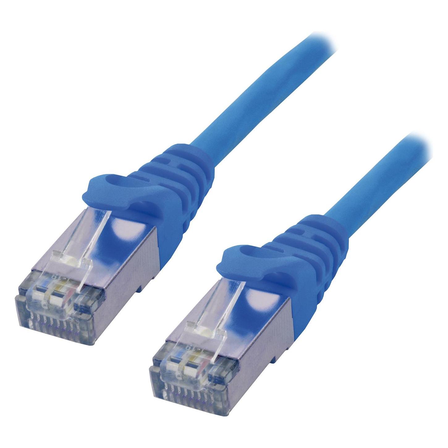 MCL RJ45 CABLE 100PERCENTAGE COPPER CAT 6 F/UTP 0.3M BLUE (F/UTP, CAT6, 0.32 m) (IC5J99A0006F03B)
