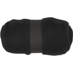 Creativ Company Carded Wool, Garn + Wolle, Schwarz