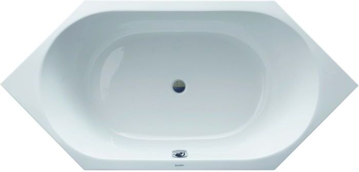 Duravit Badewanne D-Code 700138000000000 Sechseck, Einbauversion, weiss