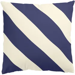 KISSENBEZUG PopArt Streifen Blau 50/50 cm