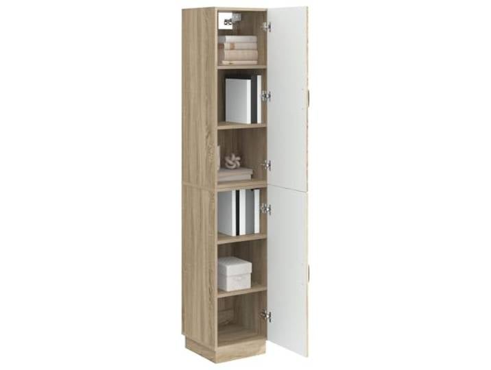 KTHLBRH 2-teiliges Schrank-Set Eiche Sonoma aus technischem Holz Modulare Türen Eiche Sonoma, für Innen oder Garten, leicht zu bewegen