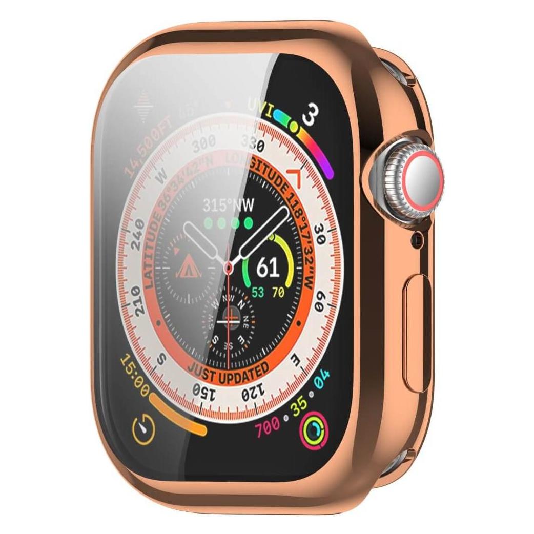 Cover-Discount Apple Watch 10 - 46mm - Gummi Schutz Case Metall-Look (49571642)