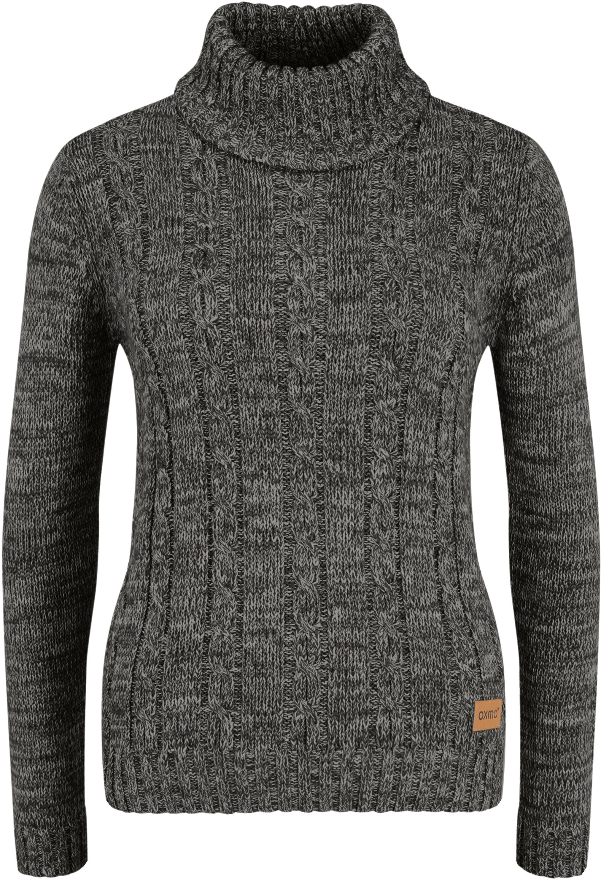 Rollkragenpullover OXMO "Rollkragenpullover OXPhilipa", Damen, Gr. S, schwarz, Obermaterial: 100% Baumwolle CO., Pullover Rollkragenpullover