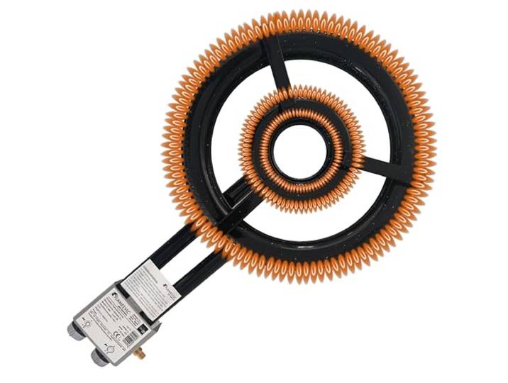 38 cm Gasbrenner für Grill- und Paellapfannen - Doppel-Flammenring, 17,5 kW Hochleistungs-Paella- & Grillkochen, Einstellbare Hitze für Große Pfannen 30–70 cm von Optimgas