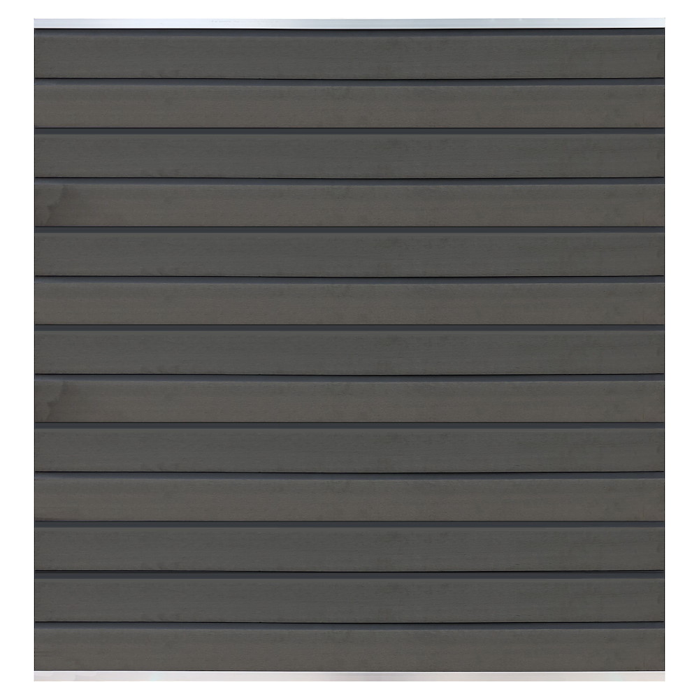 TETZNERJENT WOLLBACH WPC-Steckzaun-Set ca. 175 x 180 cm, GRAU 16971232
