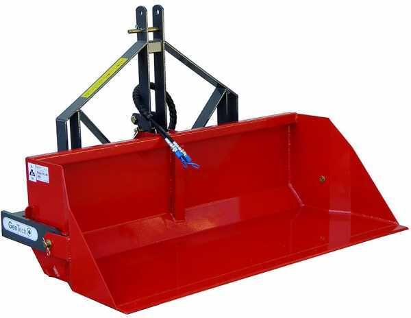 Godet agricole hydraulique pour tracteur GeoTech de 200 cm - Série Lourde - Charge 700 kg