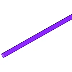 EUROLITE Leer-Rohr 10x10mm violett 2m