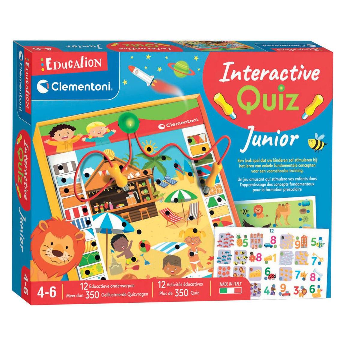 Clementoni Education - Interaktives Quiz-Lernspiel für Kinder (Französisch, Niederländisch, 4 - 6 Jahre) (56154)