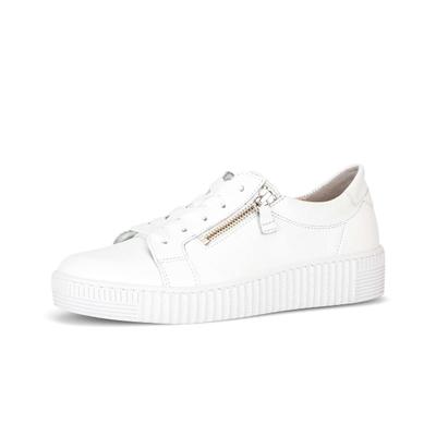 Sneaker GABOR "Sneaker low", Damen, Gr. 35, weiß, Schuhe Sneaker