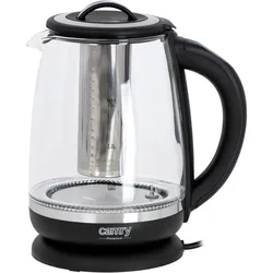 Camry CR 1290 Wasserkocher Glas mit Temperatureinstellung 2 L 2200 Watt