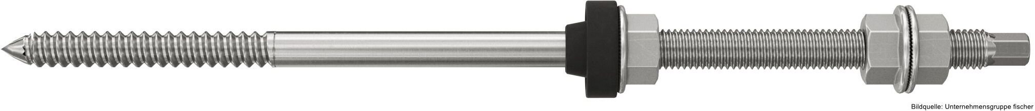 fischerwerke fischer Doppelgewindeschraube STSR M10 x 250 mm A2 nicht rostender Stahl A2, 25 Stück