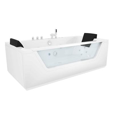 Whirlpool mit Reinigungsfunktion, Pool Badewanne Wanne AcquaVapore W83R-C-SC aktive Schlauch-Reinigung +70.-€