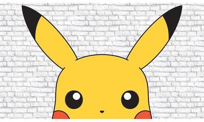 RoomMates Pokémon Pikachu Yellow Peel and Stick Mural