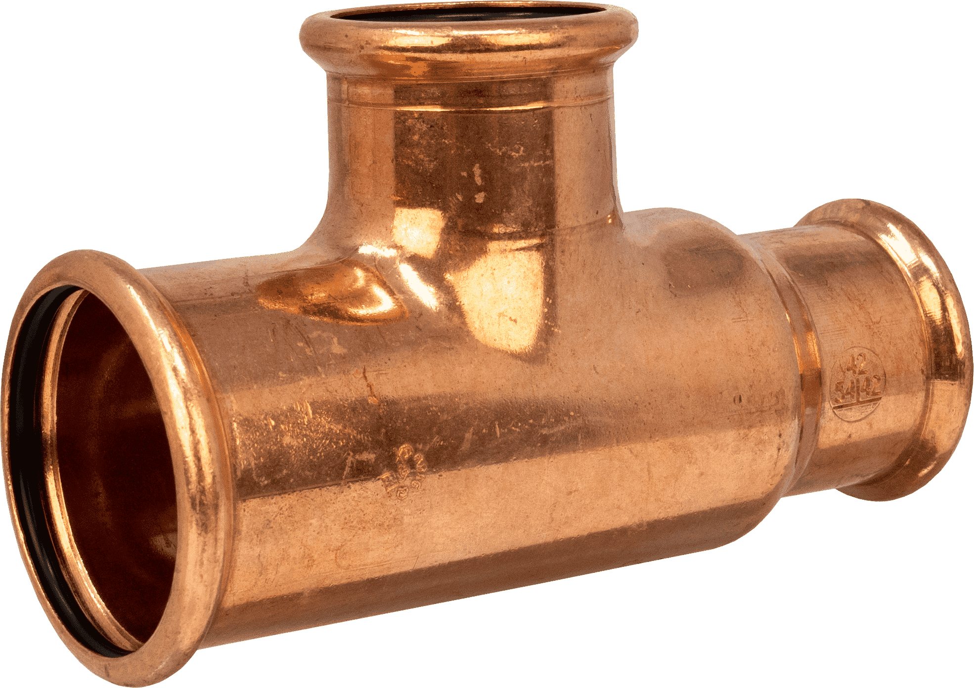 Pegler Yorkshire VSH Xpress Water Tee - 42 x 42 x 54mm (Reduced End & Branch)
