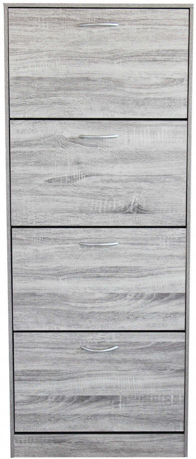 giordanoshop Scarpiera Wendy 60x24x150 h cm in Legno Grigio Chiaro...