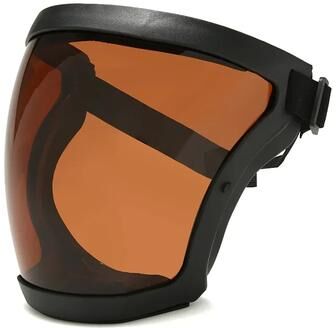 Perfect Picks Market ClearGuard Full Face Safety Shield Mask With Anti Fog Eye Protection brown