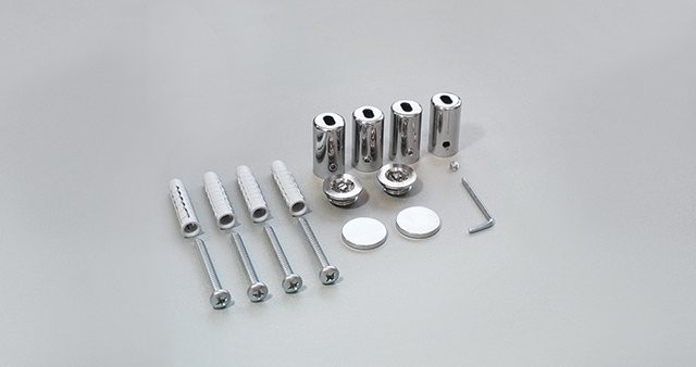 Zehnder Zubehör Wand-Montagezubehör, Chrom für Zehnder Chime, 950390 950390
