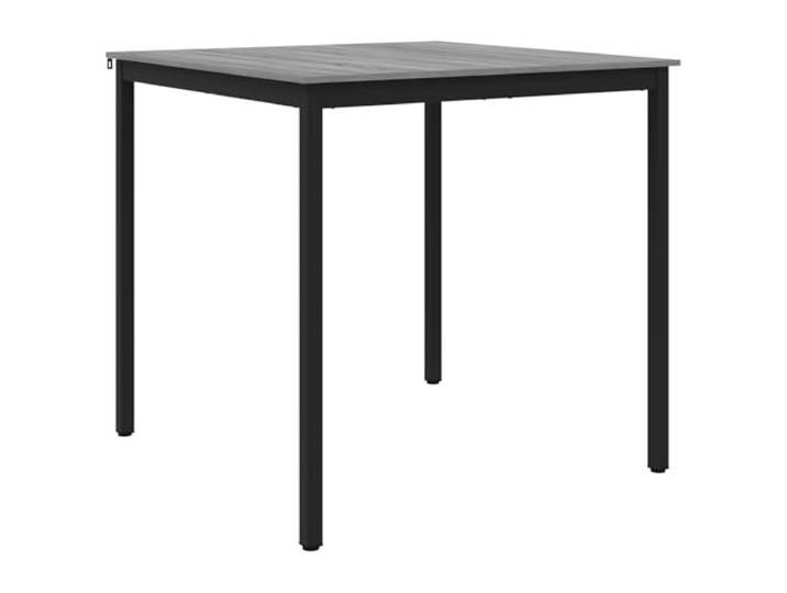 GPUTYGHN Stehtisch Holzwerkstoff Quadratisch mit Metallbeinen für Küche Modernes Design, klare Linien, rechteckige Form, stabile Metallbeine, pflegeleichte Oberfläche, schneller Aufbau