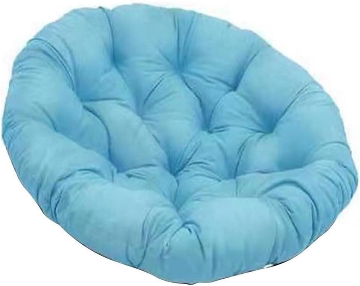 Blauw Eivormig Hangend Stoelkussen - Waterafstotend Zitkussen - 60 x 60 cm