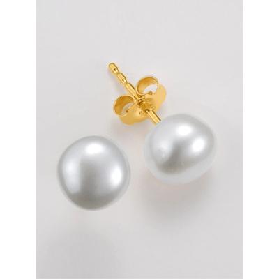 Perlenohrringe LADY, gold (gelbgold 585), Ohrringe, Damen, Perlen