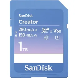 SANDISK Creator SD UHS-II, SDXC Speicherkarte, 1 TB, 280 MB/s
