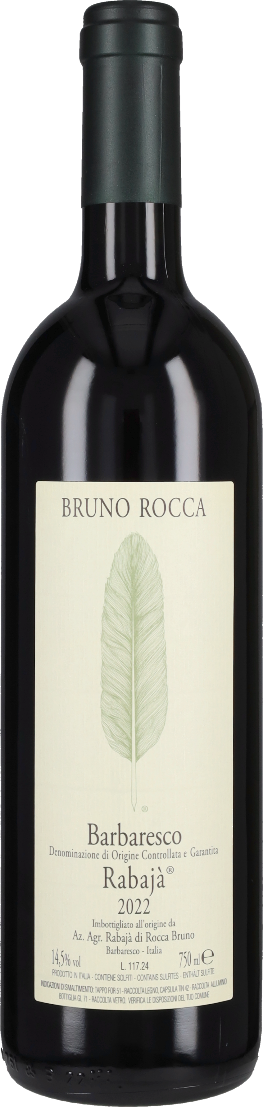 Rocca Bruno Barbaresco 'Rabajà' Bruno Rocca 2022