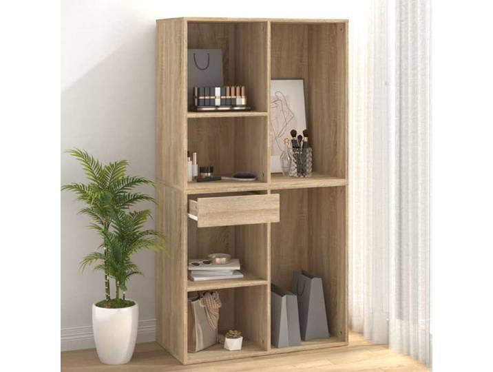 Moderne Armoire cosmétique BURKE Coiffeuse pour femme Chêne sonoma 80x40x75 cm Bois d'ingénierie AA3310