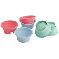 LURCH Flexiform Halbkugel Mini 6er Set - rot|blau|grün
