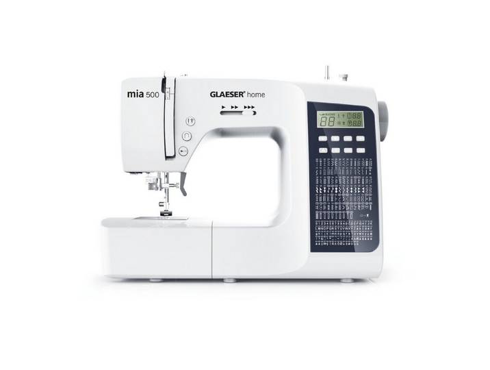 GLAESER home Nähmaschine Digitale Nähmaschine GLAESER® home mia 500, 300 Programme