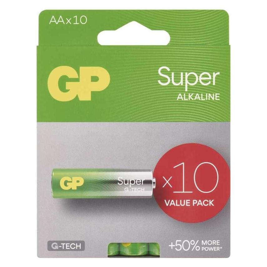 GP Batteries GP Alkalick?? baterie SUPER AA (LR6)- 10ks (10 Stk., AA) (1013221001)