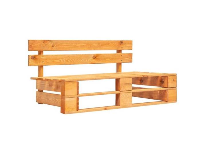 SALE 2026  Banc de jardin Brun - Banc palette de jardin bois marron miel PRO554974149