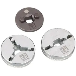 SW-Stahl, Fahrzeug Werkzeug, 01461L Universal-Bremskolbendrehadapter 3-teilig I Bremskolben-Rückstellsatz I Universal Rü