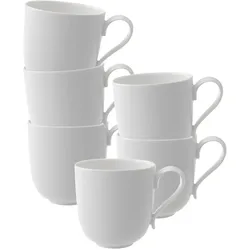 BECHER MIT HENKEL New Cottage Basic weiß 260 ml 6er Set