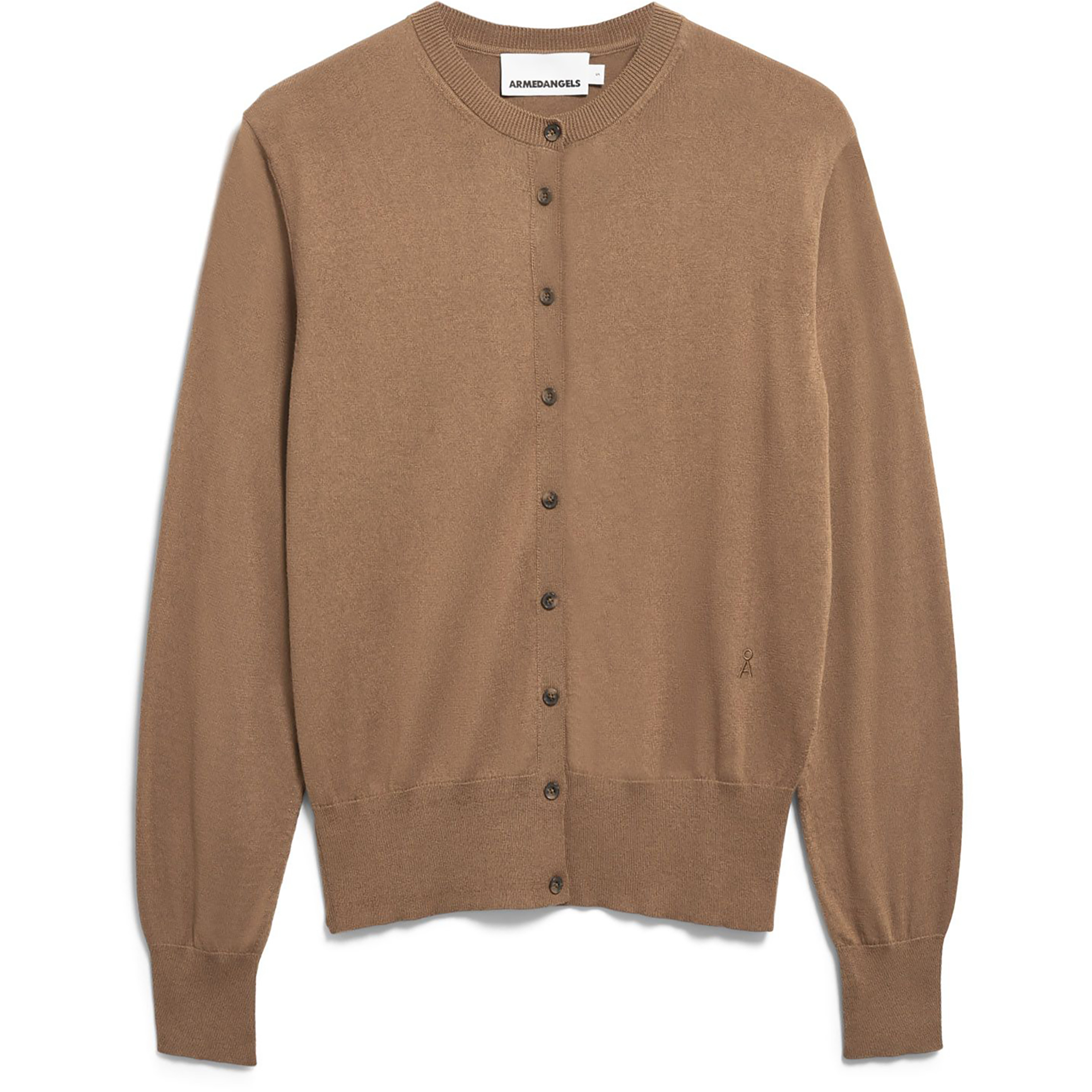 Armedangels Fine Knit Cardigan Damen Freizeitjacke, Parkas braun Größe L Lifestyle Hautfreundlich